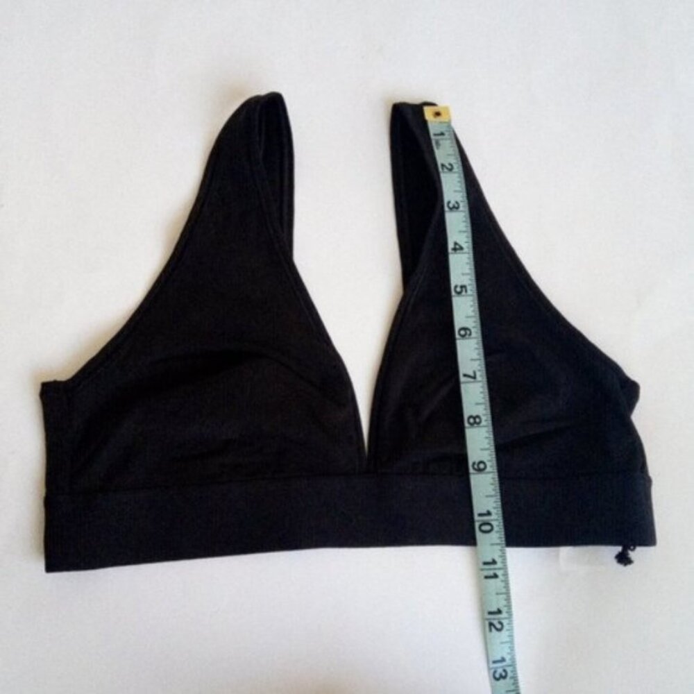 TNA Black Soft Bralette Triangle Style  Size L